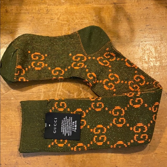 gucci socks orange